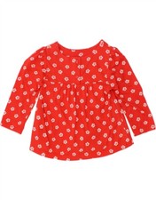 Vestido TOMMY Hilfiger bebê meninas linha A 12-18 meses vermelho floral algodão BT10 comprar usado  Enviando para Brazil