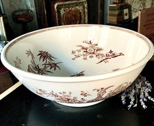 "Lavabo de 14,5"" T. Elsmore & Son movimiento estético marrón (c. 1878)" segunda mano  Embacar hacia Mexico