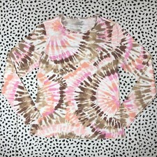 Camisas de praia Lands End Tops erupção cutânea protetor solar natação gola redonda manga longa rosa tamanho P comprar usado  Enviando para Brazil