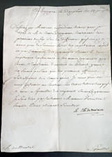 Lettre signée comte d'occasion  Rive-de-Gier