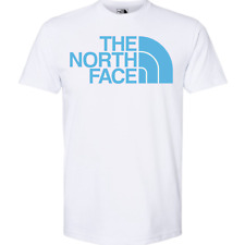 Camiseta masculina logotipo meia cúpula The North Face TNF branca com azul Carolina nova comprar usado  Enviando para Brazil