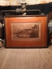 Antique signed engraving for sale  Plympton