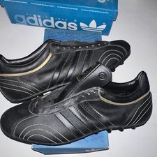 NOVO Vintage Adidas Goal Chuteiras Masculinas FUTEBOL SOCCER Tamanho 12 Preto Anos 80’s comprar usado  Enviando para Brazil