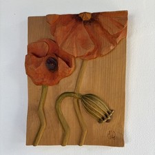 Bild mohnblumen holz gebraucht kaufen  Boren