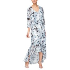 Feminino Sem Mangas Estampado Chiffon Midi Primavera/Verão Mãe da Noiva Dre... comprar usado  Enviando para Brazil