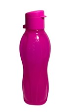 Garrafa de água Tupperware Eco 500ml 16 oz tampa flip top rosa quente reutilizável comprar usado  Enviando para Brazil