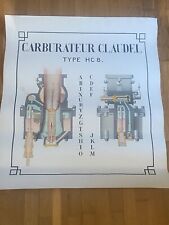 Affiche carburateur claudel d'occasion  Aignay-le-Duc