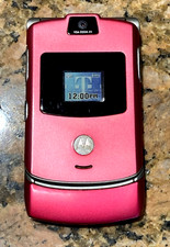 VINTAGE Motorola Sexy Rosa RAZR Celular Flip MODELO DE EXIBIÇÃO TMOBILE '05 comprar usado  Enviando para Brazil
