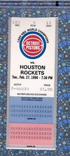 Usado, Olajuwon 37pt 24rb 2-27-1990 Ticket Stub Rockets Pistons Isiah Thomas 37pt 10ast comprar usado  Enviando para Brazil