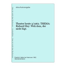 Theater 1962 thema gebraucht kaufen  Berlin