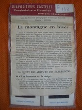 Diapos educatives montagne d'occasion  Vanves