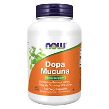 180 cápsulas vegetais NOW FOODS Dopa Mucuna comprar usado  Enviando para Brazil