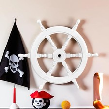 Roda de navio lavada branca rodas de madeira para navio/volante para navio de madeira/casa náutica comprar usado  Enviando para Brazil