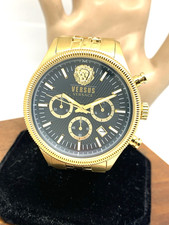 Relógio masculino Versus by Versace VSP971021 cronógrafo quartzo ouro aço 45mm, usado comprar usado Relógio masculino Versus by Versace VSP971021 cronógrafo quartzo ouro aço 45mm, usado comprar usado  Enviando para Brazil