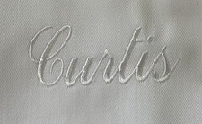 Personalised embroidered cotto for sale  WORCESTER