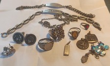 Lot bijoux argent d'occasion  Rozoy-sur-Serre