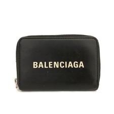 Usado, Carteira BALENCIAGA Everyday couro com zíper ao redor moeda preta/2BG2893 comprar usado  Enviando para Brazil