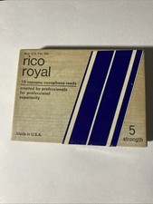 RICO ROYAL SOPRANO SAX REEDS (10 REEDS) STRENGTH 5 UNOPENED BOX comprar usado RICO ROYAL SOPRANO SAX REEDS (10 REEDS) STRENGTH 5 UNOPENED BOX comprar usado  Enviando para Brazil