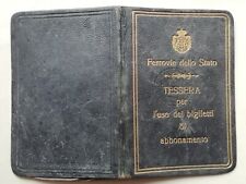 Tessera biglietto ferrovie usato  Roma