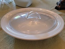 Frango de forno Corning L-31 oval casual elegância folha floral branco com tampa de vidro comprar usado  Enviando para Brazil