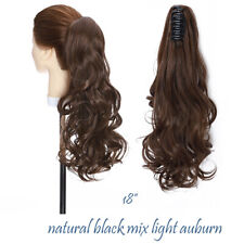 hair extensions ponytail natural for sale  LEICESTER