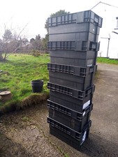 Plastic stacking crate for sale  NANTWICH