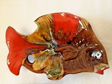 Plat barbotine multicolore d'occasion Plat barbotine multicolore d'occasion  Veneux-les-Sablons