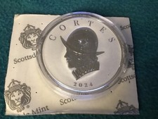 LINDO DISCO REDONDO DE COLECIONADOR DE PRATA FINA CORTES CINCO ONÇAS .999 5 oz. comprar usado  Enviando para Brazil