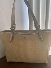 Bolsa de ombro Tory Burch tecido de palha bege grande verão MBb0694 comprar usado  Enviando para Brazil