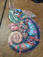 Wooden jigsaw chameleon for sale  LUDLOW