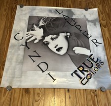 Raro Grande Cyndi Lauper - True Colors Cartaz Promocional Retrato 36 X 36 comprar usado  Enviando para Brazil