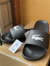 Chinelo Lacoste Serve Slide 0.0 125 1 CMA Masculino Casual Slide Novo com etiquetas tamanho 11, usado comprar usado  Enviando para Brazil