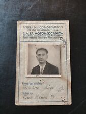 Tessera s.a. motomeccanica usato  Zelo Buon Persico