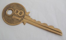 Chave grande ornamental vintage bronze tipo Yale 18 - pátina comprar usado  Enviando para Brazil