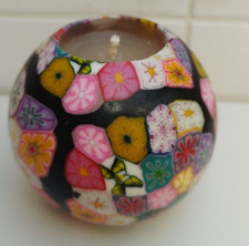Mosaikkerze rund vintage gebraucht kaufen  Hausham
