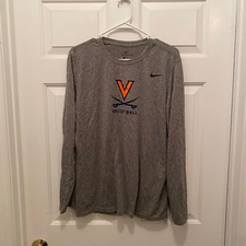Camiseta Nike Virginia Cavaliers feminina equipe de vôlei cinza L/S grande comprar usado  Enviando para Brazil