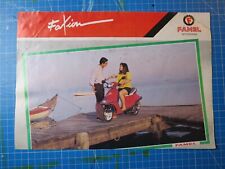 Brochura antiga FAMEL Faxion motocicleta scooter motor 50 cc ciclomotor Portugal 1992 comprar usado  Enviando para Brazil