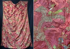 Toalha de mesa vitoriana antiga rococó vermelha seda damasco brocado piano xale comprar usado  Enviando para Brazil