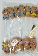 Vintage flocked teddy for sale  Belleville