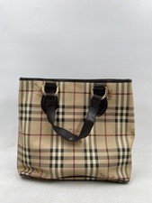 Bolsa satchel Burberry bege xadrez couro lona alça superior comprar usado  Enviando para Brazil