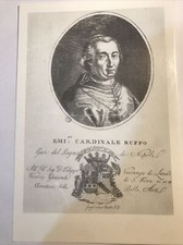 Cartolina cardinale fabrizio usato  Fiuggi