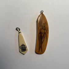 Old scrimshaw pendants for sale  Walnut Creek