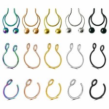 15 peças anel de septo falso 16G clipe no nariz anel de septo nariz falso não perfurante, usado comprar usado 15 peças anel de septo falso 16G clipe no nariz anel de septo nariz falso não perfurante, usado comprar usado  Enviando para Brazil