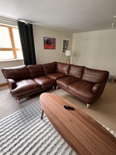 Leather corner sofa for sale  READING