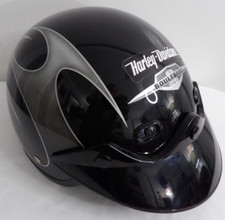 Usado, CAPACETE DE MOTOCICLETA HARLEY HOG SUZUKI BLACK WOOIN PRETO PRATA CHAMAS XXL comprar usado  Enviando para Brazil