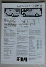 Reliant rebel 750 for sale  BOURNE