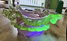 Antique handblown dish for sale  SLEAFORD