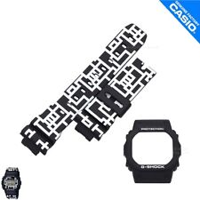 Pulseira e moldura de relógio genuínas Casio G-Shock DW-5600HT-1 preto fosco com padrão Hotei comprar usado  Enviando para Brazil