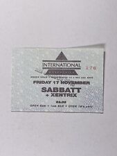 Sabbatt xentrix ticket for sale  PRESTON