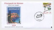 Mônaco 2024 Final Stage NICE TOUR De France velo mapa de ciclismo de bicicleta 1v FDC PJ comprar usado  Enviando para Brazil